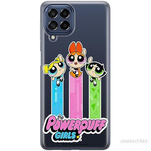 ERT GROUP mobiltelefonfodral för Samsung M53 5G originalt och officiellt licensierat The Powerpuff Girls mönster 030, gedeeltelijk transparant 5905511975081