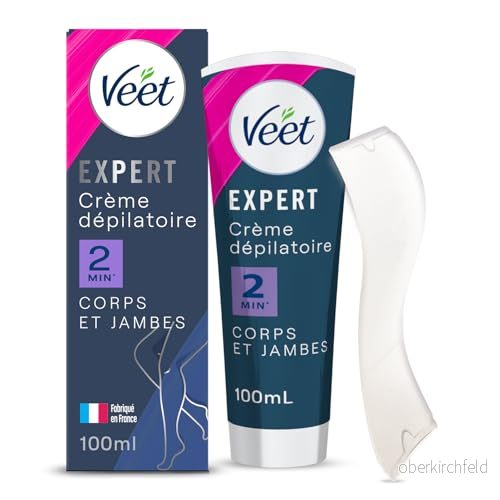 VEET Expert hårborttagningskräm för envis hår kropp och ben fungerar på 2 minuter 100 ml 3059948007050
