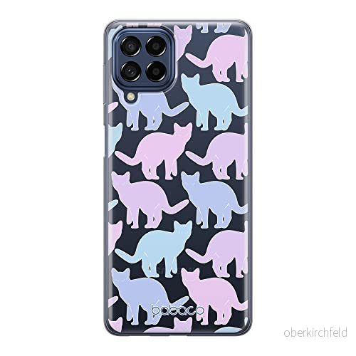 ERT GROUP mobiltelefonfodral för Samsung M53 5G originalt och officiellt licensierat Babaco mönster Cats 011 optimalt anpassad till formen på mobiltelefonen, gedeeltelijk transparant 5905511390440