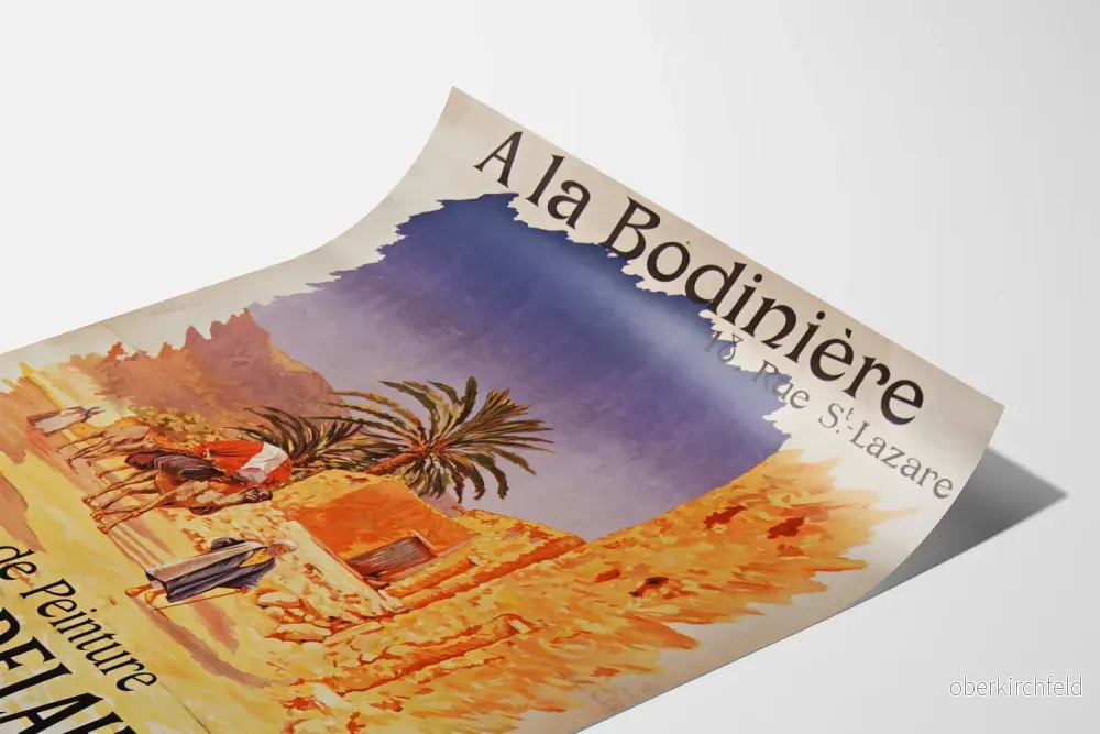 Vintageposter från utställningen Målning av Bröderna Delahogue – Algeriska vyer - Bild 3
