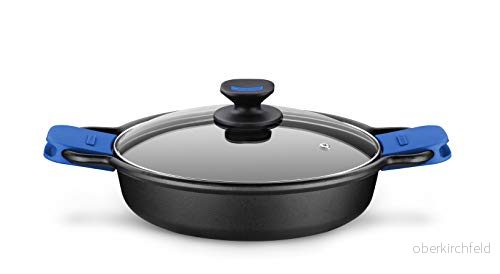 Braisogona Monix Solid + Gjuten Aluminium Non Stick Låg Gryta med glaslock, 28 cm 8435092421532