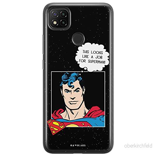ERT GROUP mobiltelefonfodral för Xiaomi REDMI 9C originalt och officiellt licensierat DC mönster Superman 037 optimalt anpassad till formen på mobiltelefonen, fodral tillverkad av TPU plast 5905131572097