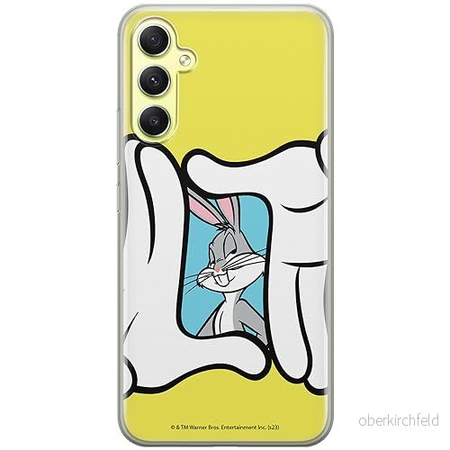 ERT GROUP mobiltelefonfodral för Samsung A34 5G originalt och officiellt licensierat Looney Tunes mönster Bugs 025 optimalt anpassad till formen på mobiltelefonen, fodral tillverkad av TPU plast 5905795092245