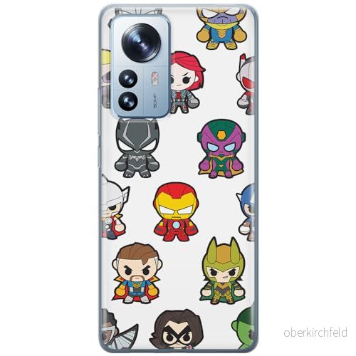 ERT GROUP mobiltelefonfodral för Xiaomi 12 / 12X originalt och officiellt licensierat Marvel mönster Avengers 025 optimalt anpassad till formen på mobiltelefonen, fodral tillverkad av TPU plast 5905511487829