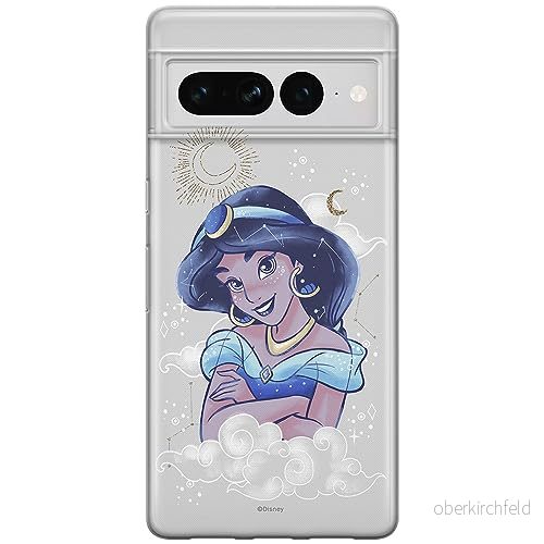 ERT GROUP mobiltelefonfodral för Google PIXEL 7 PRO originalt och officiellt licensierat Disney mönster Jasmine 005 optimalt anpassad till formen på mobiltelefonen, fodral tillverkad av TPU plast 5905795161736