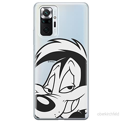 ERT GROUP mobiltelefonfodral för Xiaomi REDMI NOTE 10 PRO originalt och officiellt licensierat Looney Tunes mönster Pepe Le Pew 001 anpassad till formen på mobiltelefonen, gedeeltelijk transparant 5903932817263