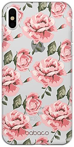 ERT GROUP mobiltelefonfodral för Apple Iphone XS Max originalt och officiellt licensierat Babaco mönster Flowers 013 Vit optimalt anpassad till formen på mobiltelefonen, gedeeltelijk transparant 5903932610444