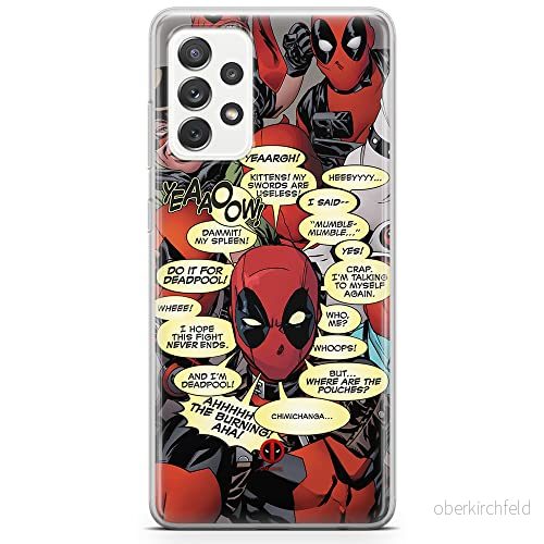 ERT GROUP mobiltelefonfodral för Samsung A73 5G originalt och officiellt licensierat Marvel mönster Deadpool 008 optimalt anpassad till formen på mobiltelefonen, fodral tillverkad av TPU plast 5904805521539