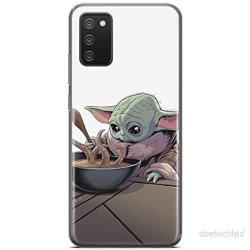 ERT GROUP mobiltelefonfodral för Samsung A02S originalt och officiellt licensierat Star Wars mönster Baby Yoda 027 optimalt anpassad till formen på mobiltelefonen, fodral tillverkad av TPU plast 5904805091711