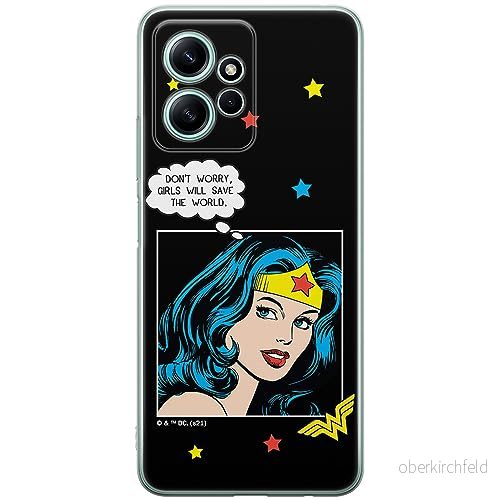 ERT GROUP mobiltelefonfodral för Xiaomi REDMI NOTE 12 4G originalt och officiellt licensierat DC mönster Wonder Woman 028 anpassad till formen på mobiltelefonen, fodral tillverkad av TPU plast 5905511943288