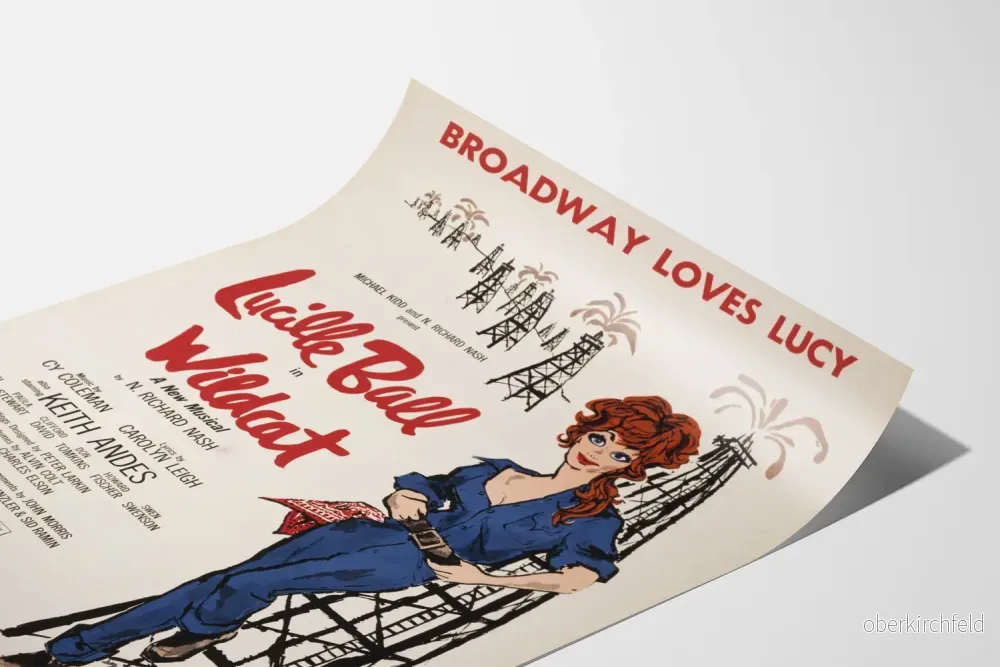 Vintage Broadway Loves Lucy - Wildcat med Lucille Ball poster - Bild 3