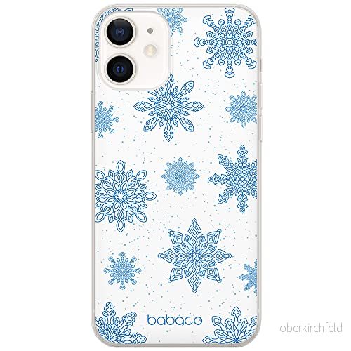 ERT GROUP mobiltelefonfodral för Apple Iphone 12 Mini originalt och officiellt licensierat Babaco mönster Winter 004 Vit optimalt anpassad till formen på mobiltelefonen, fodral tillverkad av TPU plast 5903932049190