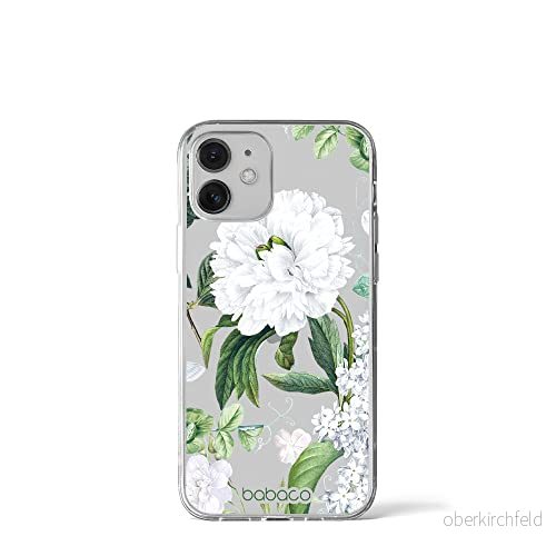 ERT GROUP mobiltelefonfodral för Iphone 12 Mini originalt och officiellt licensierat Babaco mönster Flowers 031 optimalt anpassad till formen på mobiltelefonen, gedeeltelijk transparant 5905131282095
