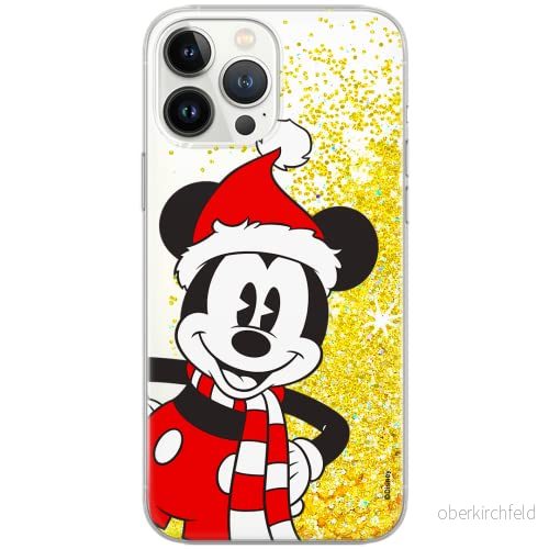 ERT GROUP mobiltelefonfodral för Apple Iphone 11 PRO MAX originalt och officiellt licensierat Disney mönster Mickey 039 Vit optimalt anpassad till formen på mobiltelefonen, med glitter overflow effekt 5903932076165