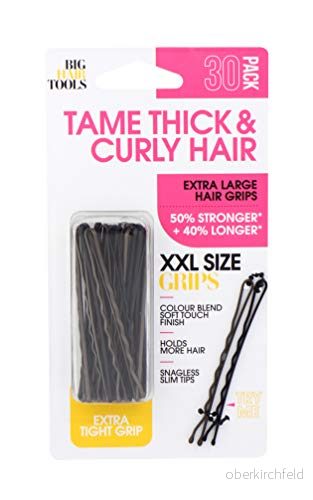 Big Hair Tools XXL storlek grepppaket, brun och svart, (förpackning med 30) 9337303009548