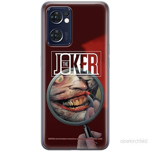 ERT GROUP mobiltelefonfodral för Oppo RENO 7 5G originalt och officiellt licensierat DC mönster Joker 022 optimalt anpassad till formen på mobiltelefonen, fodral tillverkad av TPU plast 5905795056759
