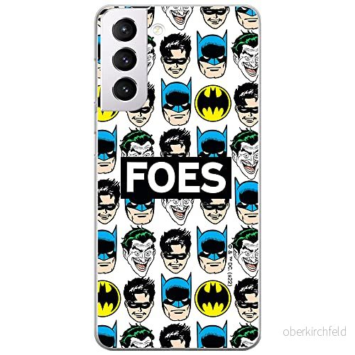 ERT GROUP mobiltelefonfodral för Samsung S21 PLUS originalt och officiellt licensierat DC mönster Batman 078 optimalt anpassad till formen på mobiltelefonen, gedeeltelijk transparant 5905131500588