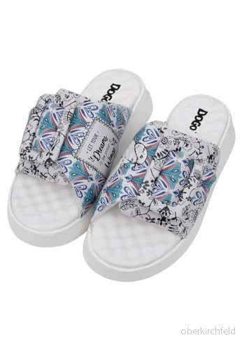 DOGO Dam veganläder flerfärgade tofflor "Let Your Dreams Be Wings" mönster, Material: Polyester, 41 EU 8680544272600