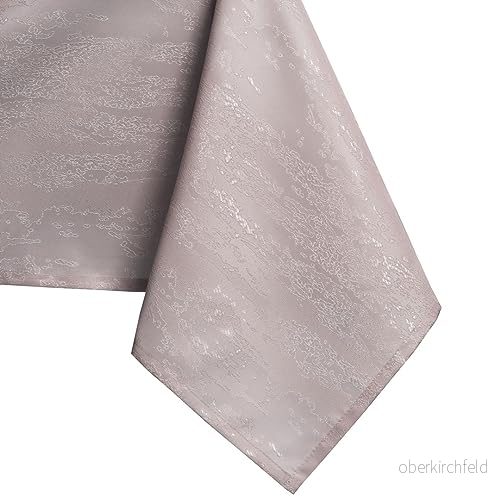 AmeliaHome bordsduk, 40 x cm medelfilt, fläckskydd, lotuseffekt, tvättbar, vattenavvisande, ornament puderrosa, vesta 4251758687838