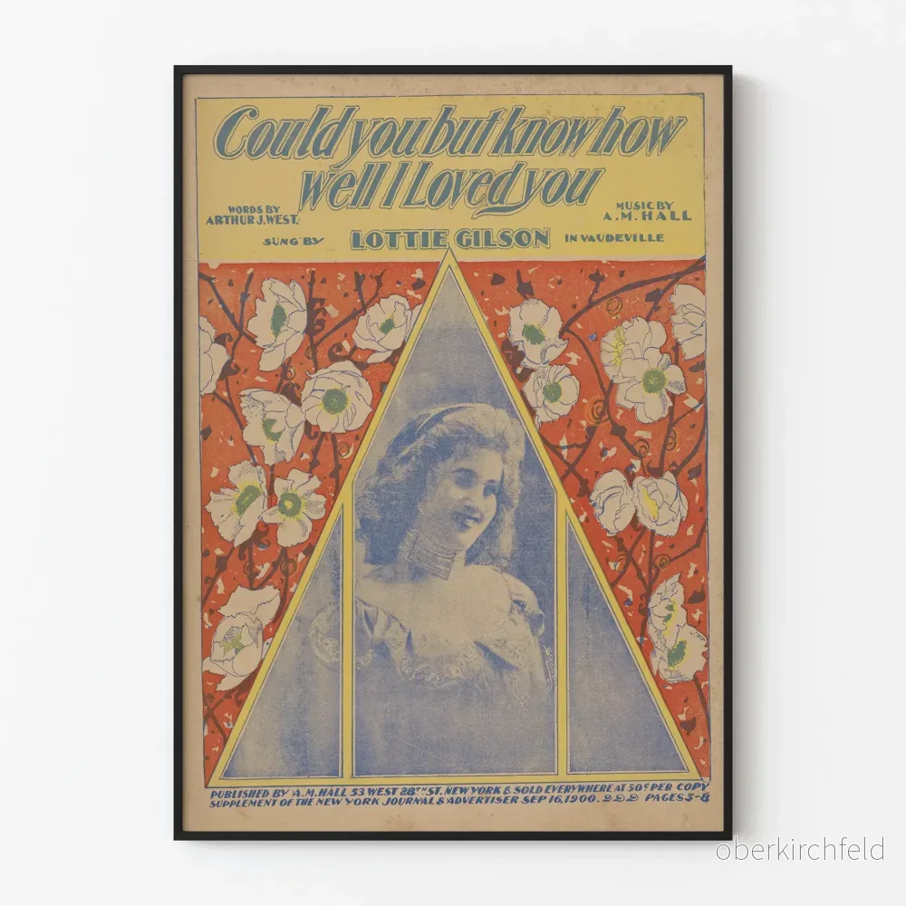 Vintageposter Could You But Know How Well I Loved You – Klassisk Väggdekoration Vintageposter Could You But Know How Well I Loved You – Klassisk Väggdekoration