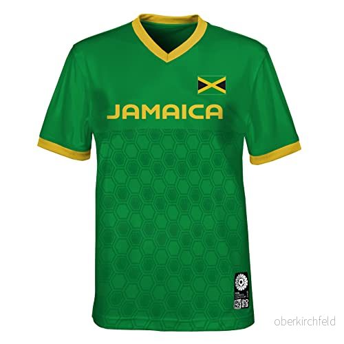 FIFA Unisex officiell 2023 dam fotboll Wm Youth Team tröja Jamaica T shirt (1 pack) 197427188012