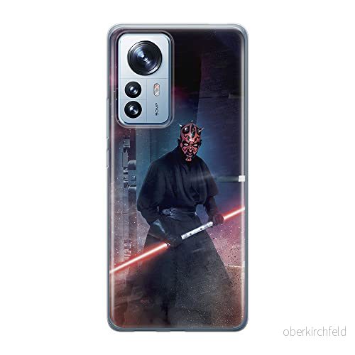 ERT GROUP mobiltelefonfodral för Xiaomi 12 / 12X originalt och officiellt licensierat Star Wars mönster Darth Maul 001 optimalt anpassad till formen på mobiltelefonen, fodral tillverkad av TPU plast 5905511476786