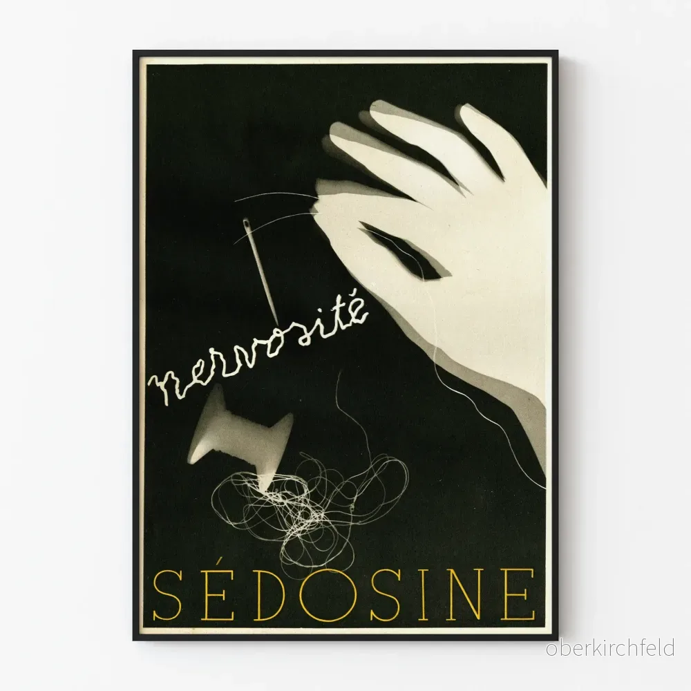 Vintageposter Sédosine Nervosité för väggdekoration