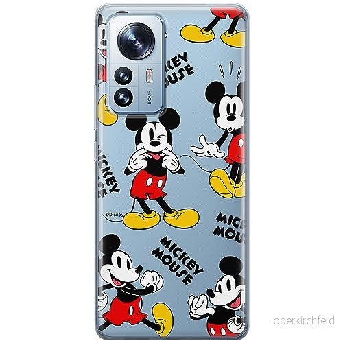 ERT GROUP mobiltelefonfodral för Xiaomi 12 / 12X originalt och officiellt licensierat Disney mönster Mickey 050 optimalt anpassad till formen på mobiltelefonen, gedeeltelijk transparant 5905795032142