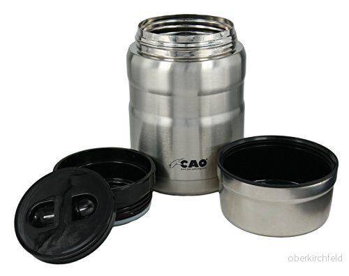 Cao Integrated kylskåp lunchväska, unisex vuxna, grå rostfritt stål 3156830069605