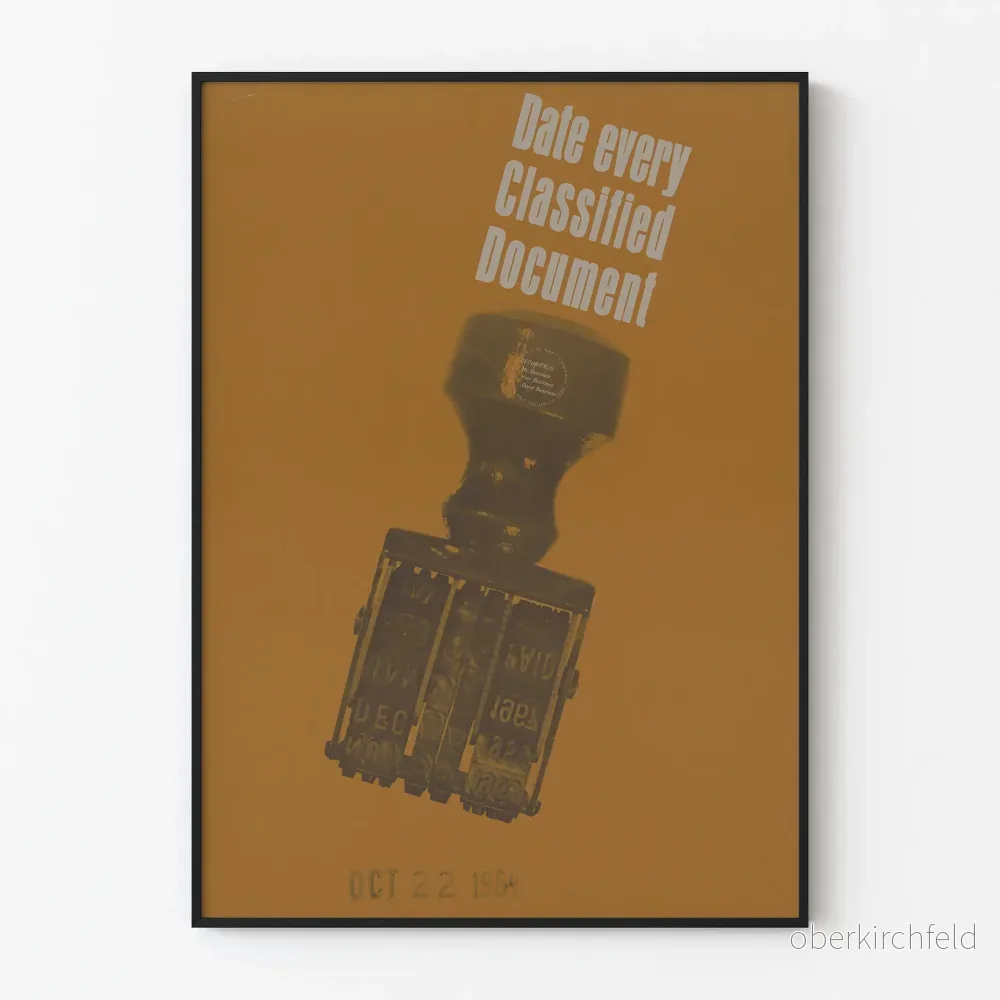 Vintage poster för väggdekoration med stämplar och datumstämplar