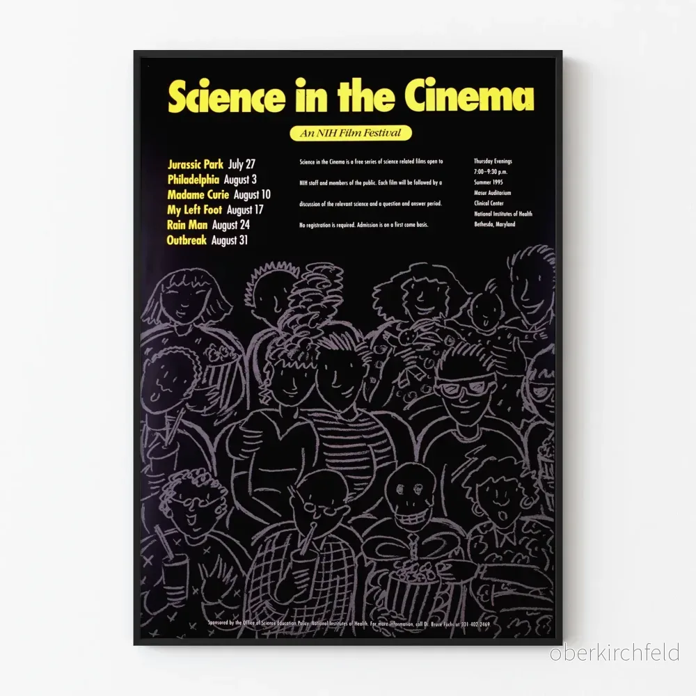 Dekorativ poster Science in the Cinema, vetenskapsfilmfestival