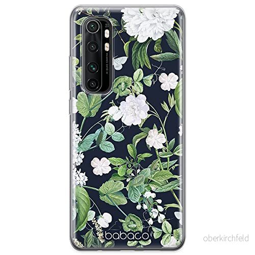 ERT GROUP mobiltelefonfodral för Xiaomi MI NOTE 10 Lite originalt och officiellt licensierat Babaco mönster Flowers 034 optimalt anpassad till formen på mobiltelefonen, fodral tillverkad av TPU plast 5905131290304