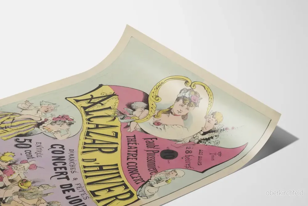 Vintageaffisch för teater- och konsertposter Alcazar d'Hiver Faubourg Poissonnière - Bild 3