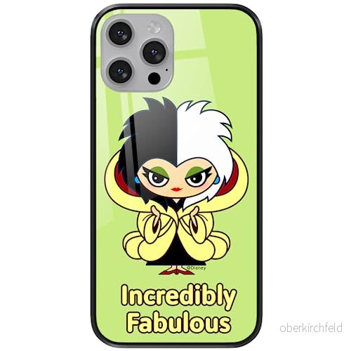 ERT GROUP mobiltelefonfodral för Apple Iphone 13 PRO MAX originalt och officiellt licensierat Disney mönster Cruella 006 tillverkad av härdat glas, skyddsfodral 5905131491107