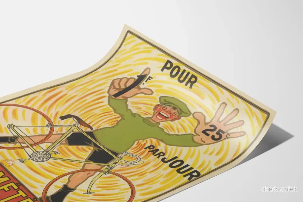 Vintage reklamposter för Météore cykel - Bild 3