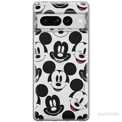 ERT GROUP mobiltelefonfodral för Google PIXEL 7 PRO originalt och officiellt licensierat Disney mönster Mickey 018 optimalt anpassad till formen på mobiltelefonen, gedeeltelijk transparant 5905795162375