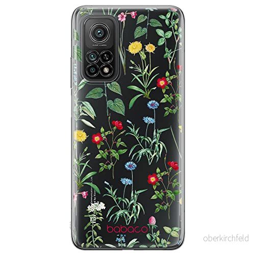 ERT GROUP mobiltelefonfodral för Huawei P30 Lite originalt och officiellt licensierat Babaco mönster Flowers 042 Vit optimalt anpassad till formen på mobiltelefonen, gedeeltelijk transparant 5905131317476
