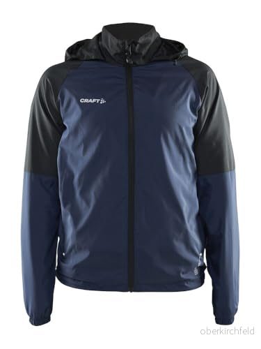 Craft CORE UNIFY WIND JACKET vindjacka dam M Blaze/svart med mjukt nätfoder 2 fickor dragkedja justerbar huva lätt 7318573835503