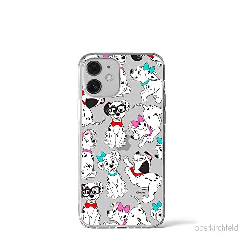 ERT GROUP mobiltelefonfodral för Iphone 12 Mini originalt och officiellt licensierat Disney mönster Dalmatians 006 optimalt anpassad till formen på mobiltelefonen, gedeeltelijk transparant 5905131800411