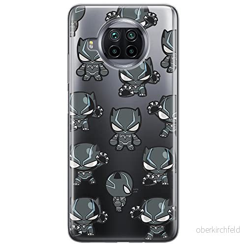 ERT GROUP mobiltelefonfodral för Xiaomi MI 10T LITE/REDMI NOTE 9 PRO 5G originalt och officiellt licensierat Marvel mönster Black Panther 016, gedeeltelijk transparant 5904805228308