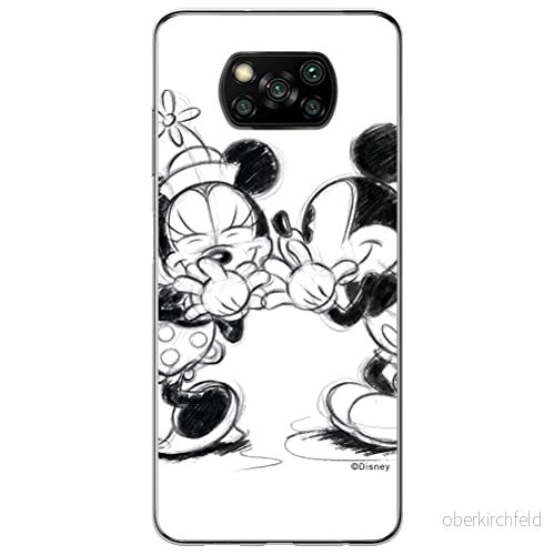 ERT GROUP mobiltelefonfodral för Xiaomi POCOPHONE X3 originalt och officiellt licensierat Disney mönster Mickey & Minnie 010 anpassad till formen på mobiltelefonen, fodral tillverkad av TPU plast 5903537121871
