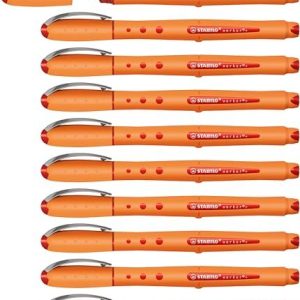 Rollerballpenna STABILO worker + Medium ask med 10 Röd 4006381197885 Rollerballpenna STABILO worker + Medium ask med 10 Röd 4006381197885