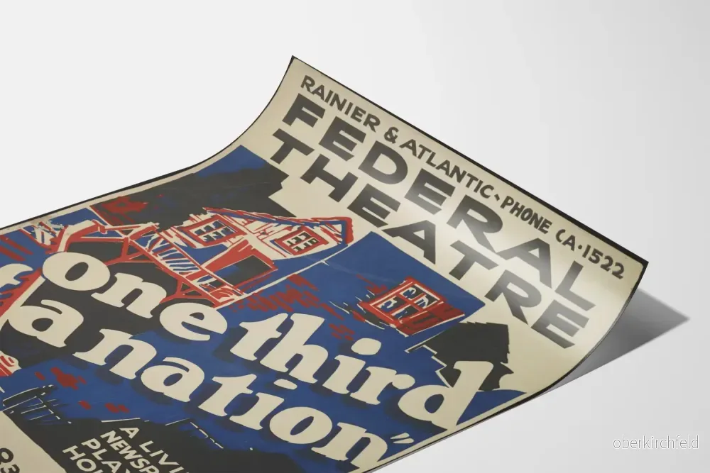 Vintageaffisch Federalteatern - En tredjedel av en nation - Bild 3