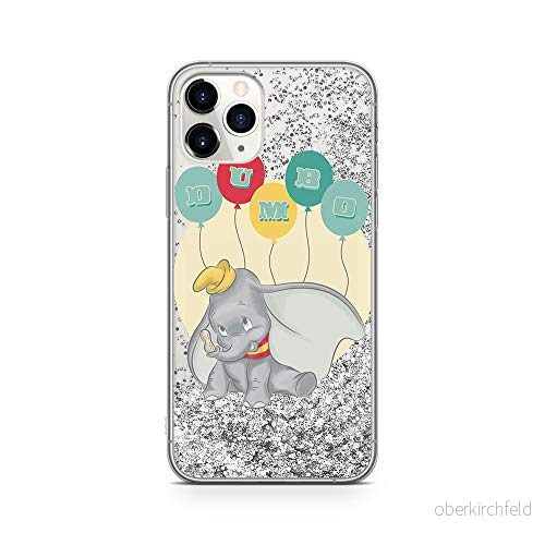 ERT GROUP mobiltelefonfodral för Apple Iphone 11 PRO MAX originalt och officiellt licensierat Disney mönster Dumbo 003 Vit optimalt anpassad till formen på mobiltelefonen, med glitter overflow effekt 5903537001739