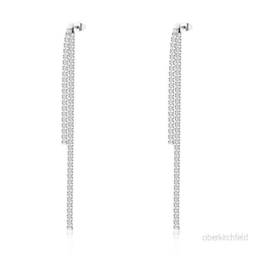 Brosway Desideri Ohrstecker für Damen aus Edelstahl 304 mit Zirkonia, Größe: 10 cm, BEIE003 8053851546663