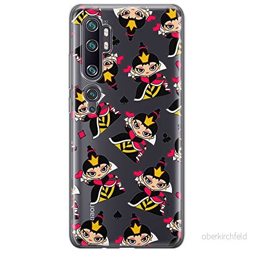 ERT GROUP mobiltelefonfodral för Xiaomi MI NOTE 10 / PRO originalt och officiellt licensierat Disney mönster Queen of Hearts 002, gedeeltelijk transparant 5905131433961