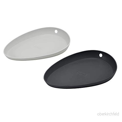 Lurch 70268 skedförvaring uppsättning av 2 100% BPA fri premium platina silikon flint/ iron grey 4019889141847