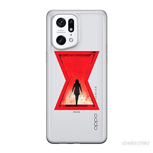ERT GROUP mobiltelefonfodral för Oppo FIND X5 PRO originalt och officiellt licensierat Marvel mönster Black Widow 009 optimalt anpassad till formen på mobiltelefonen, gedeeltelijk transparant 5905511403652