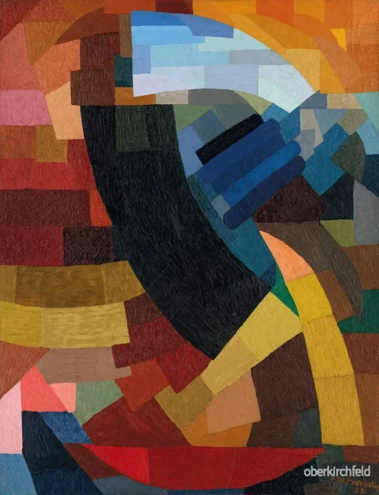 Målning Fragments de figure, l'ensemble des plans - Otto Freundlich | Konsttryck - Bild 2