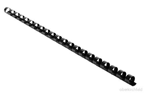 Exacompta Ref. 75301E Låda med 100 svarta PVC 10 mm spiralbindare för inbindning av 40 65 ark 80 g liggande A4 eller A3 papper lämplig alla typer ringpärmar 3130630753018